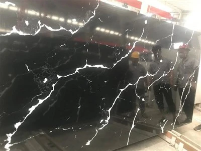 Artificial Quartz Stone Black Marquina Ideal
