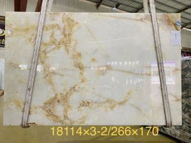 Hvit marmor Onyx-plate