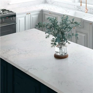 Kinesisk Kjøkken Kunstig Kvarts Marmor Kvartsstein Carrara Hvit Calacatta Vanity Benkeplate