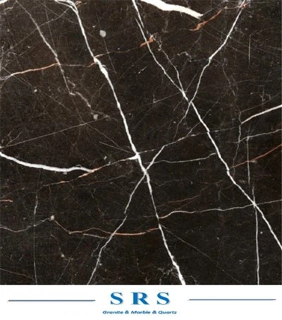 Saint Laurent svart marmorflis for vegg/gulv/benkeplate