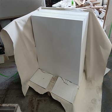 Hvit kunstig marmor for plater Benkeplater